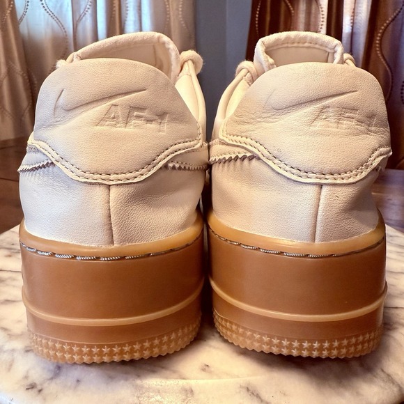 Nike Air Force 1 Sage Low LX Cream AR5409-100 Leather Low Trainer Women Sz 9 - Picture 4 of 7